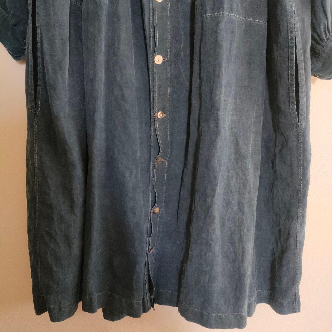 ジャケット・アウター 1910s biaude full open indigo linen