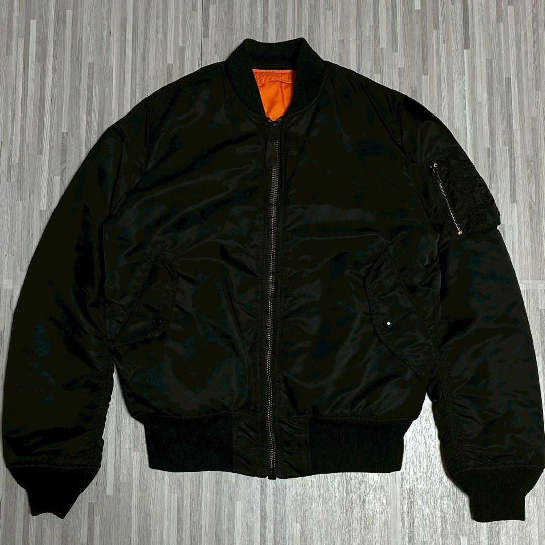 アルファインダストリーズ MA-1 フライトジャケット USA製 ブラック M