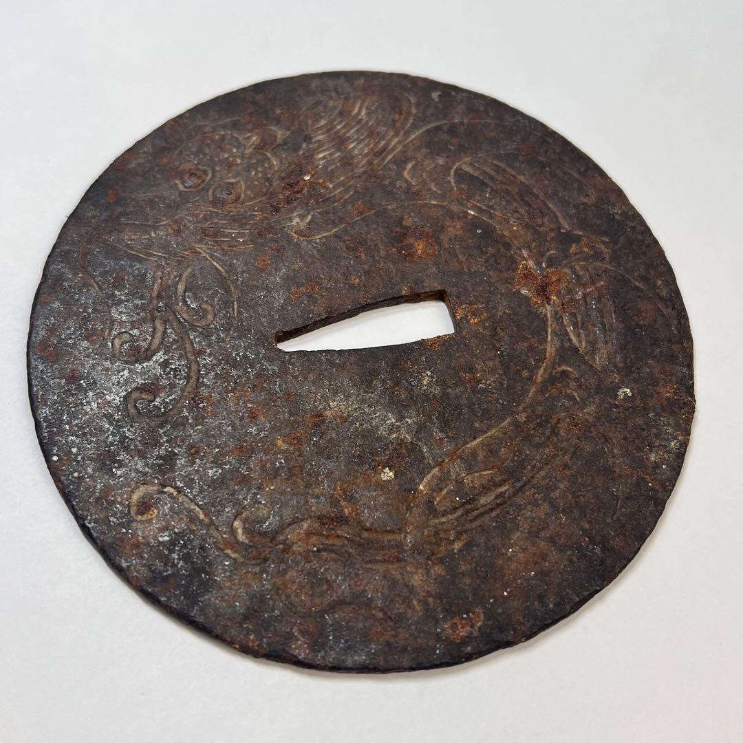 一点もの　鍔　刀装具　日本刀鍔　龍　竜　縁起物　古美術　年代物