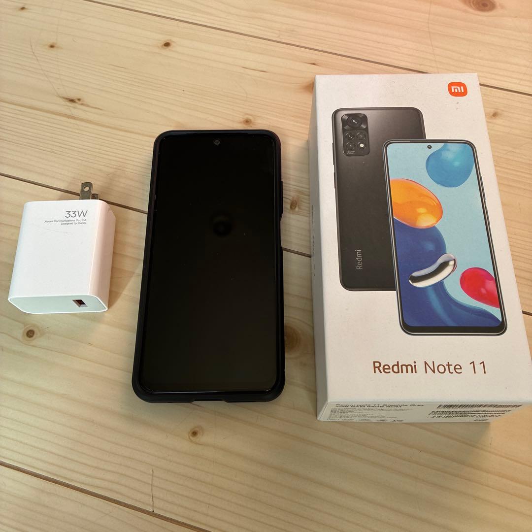 Xiaomi Redmi Note11　グラファイトグレー　Simフリー
