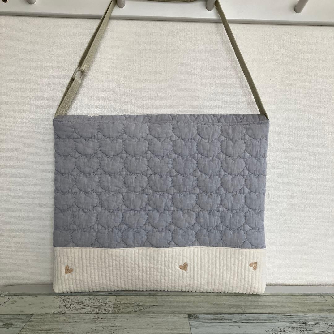 ak♡ページ 図書袋　絵本袋ショルダー　ハンドメイド