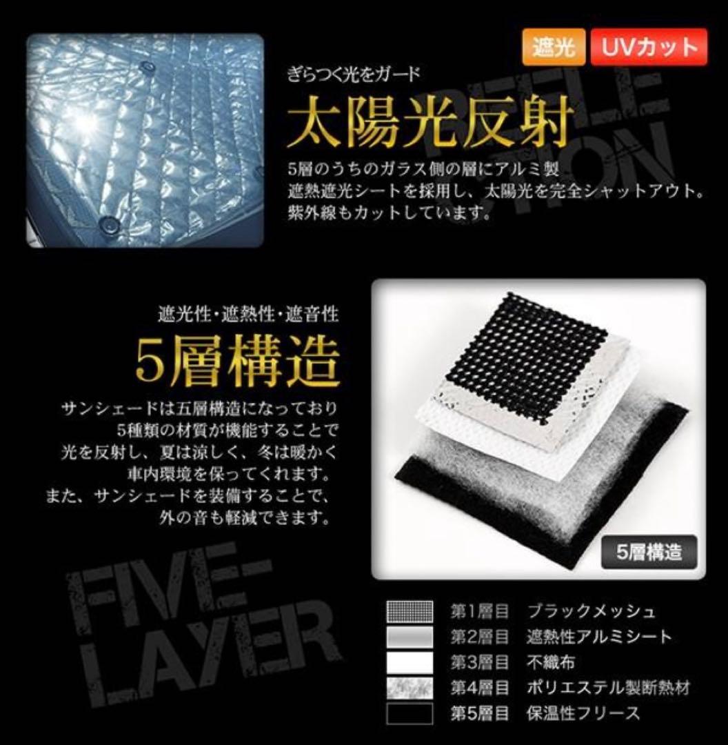 ステップワゴン　サンシェード　RK1.2.5.6系　RG系　新商品ブラック　2