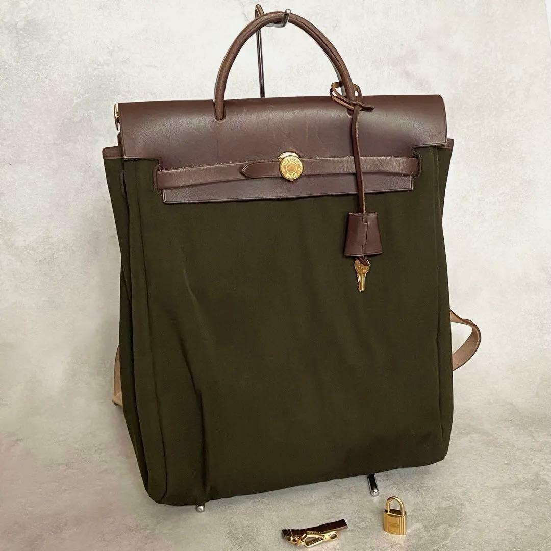 エルメス エールバッグアド リュックサック □G カデナ カギ クロシェット