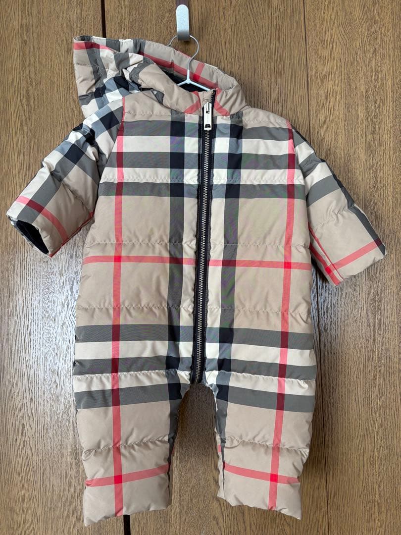バーバリー　子供服　ダウン　オールインワン