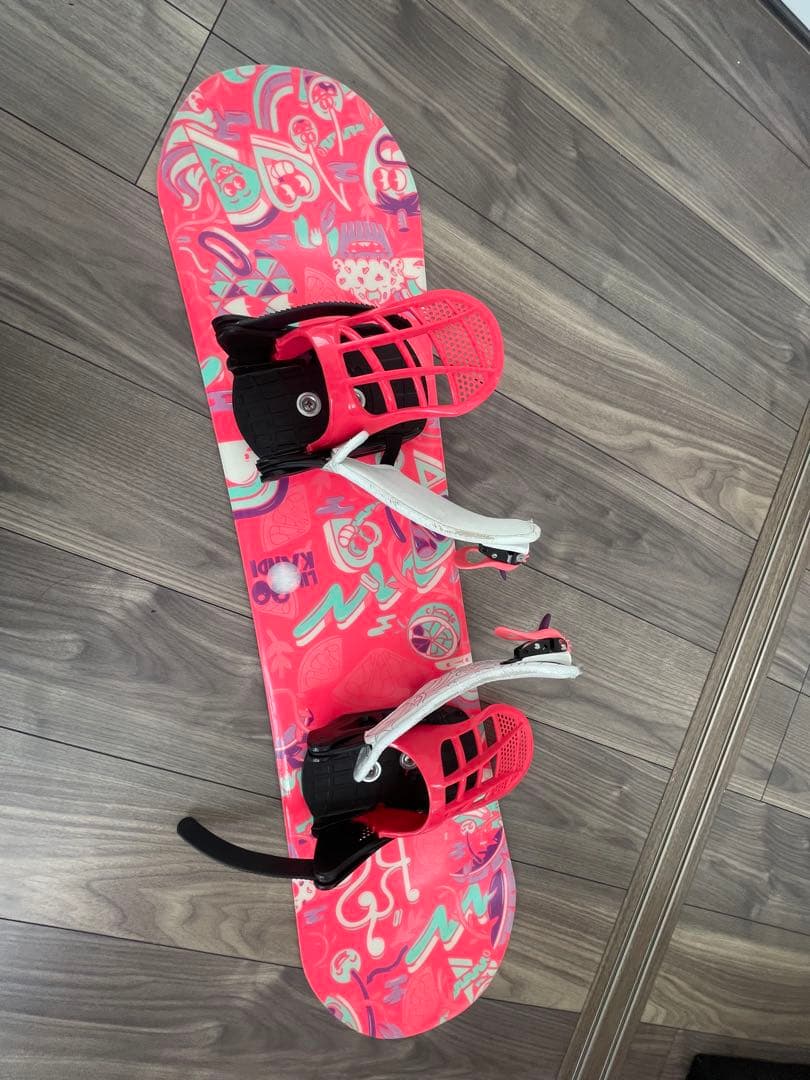 スノーボード ピンク　キッズ90