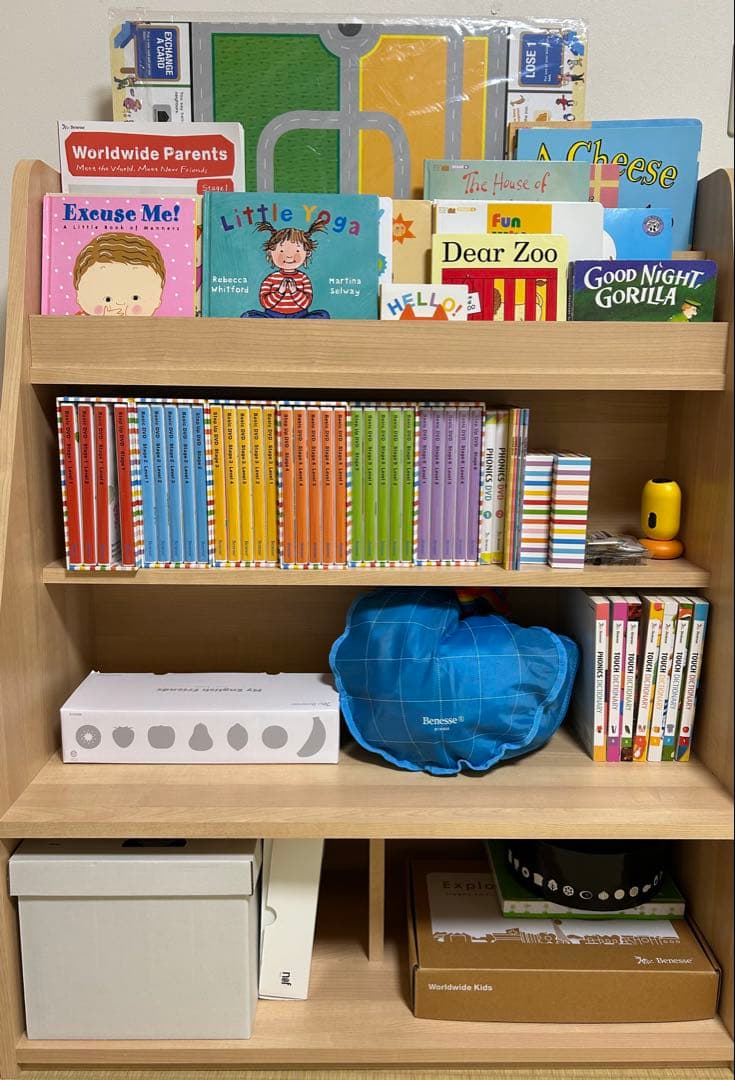 2020年購入　ワールドワイドキッズ ステージ1〜6ほぼフルセット 専用棚付き