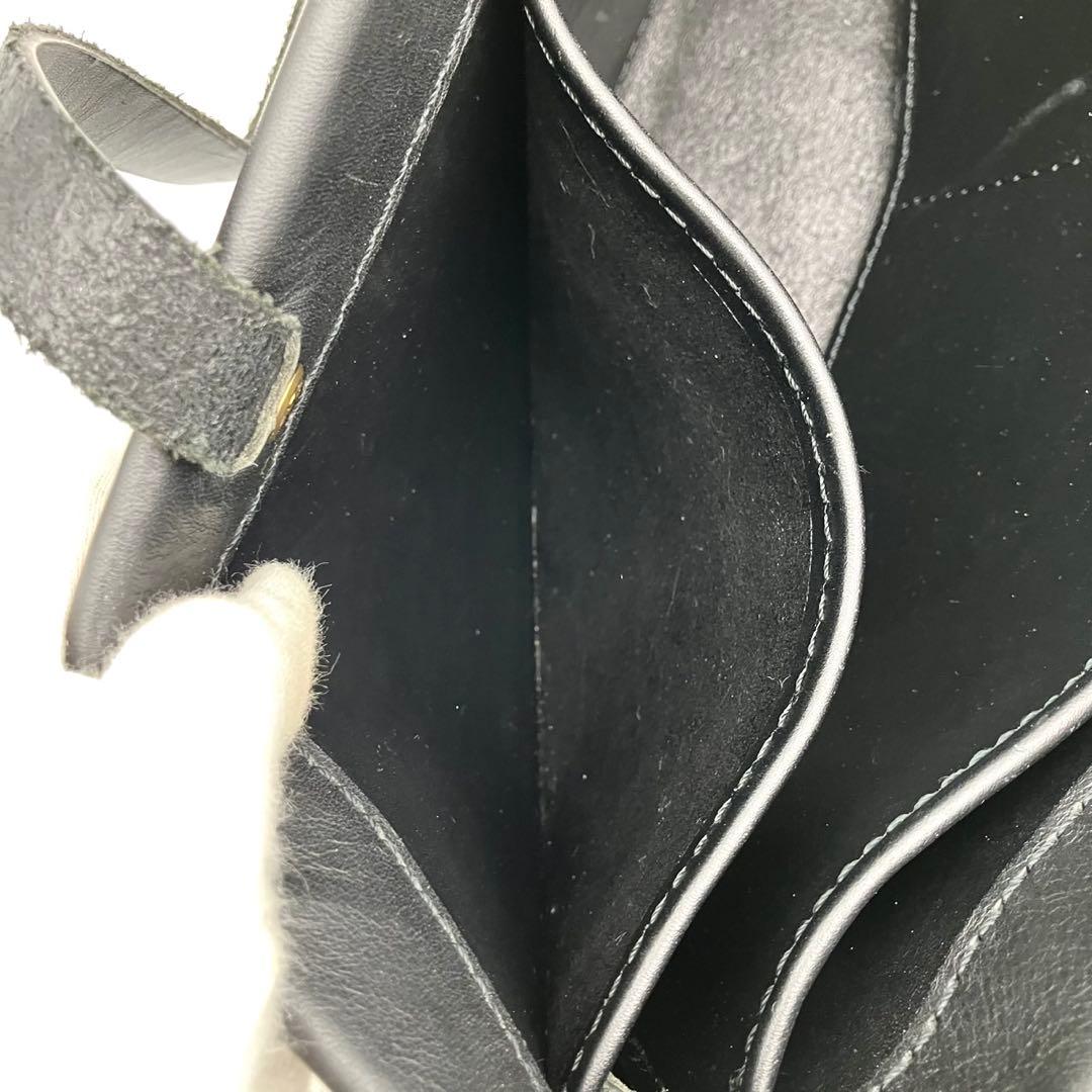 HERZ ヘルツ トートバッグ　オールレザー　肩掛け　ブラック　メンズ