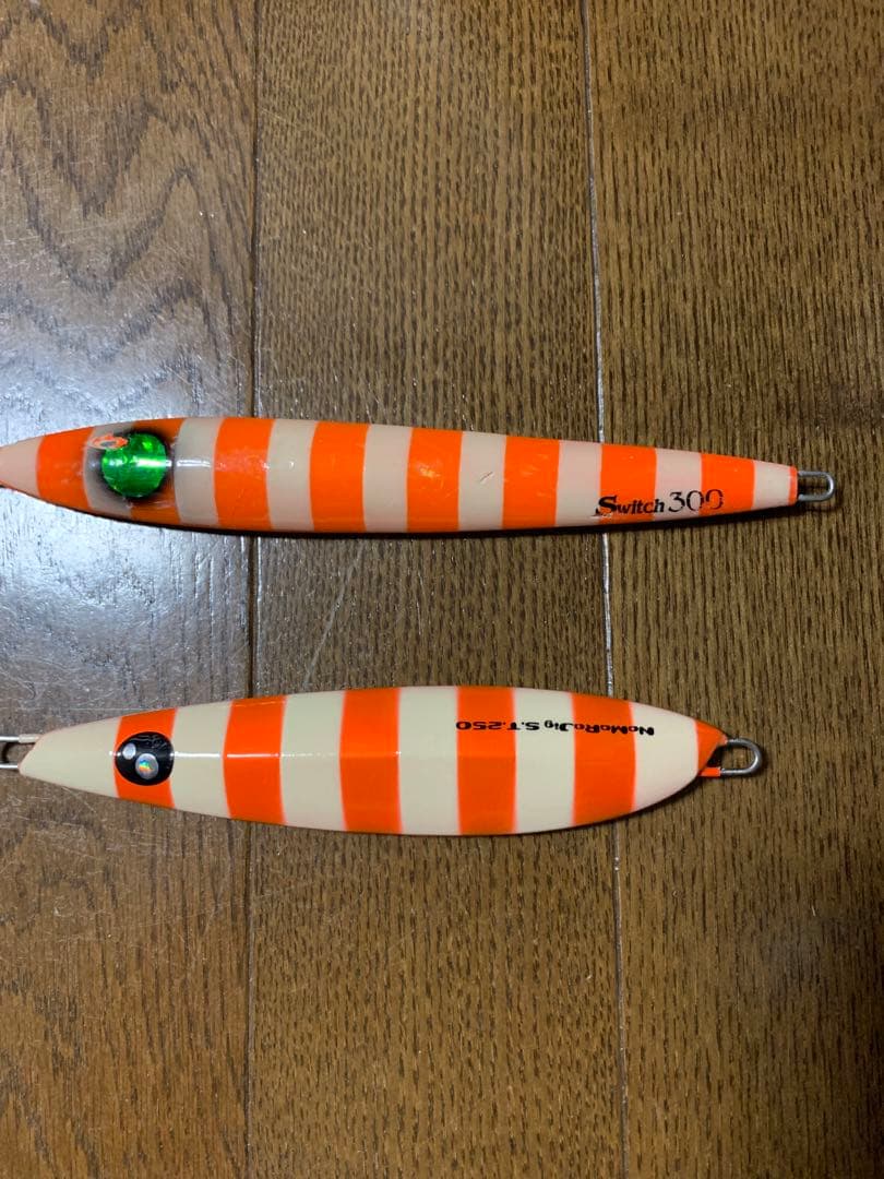 スロージギング メダルジグ、バッグ、フックセット 180g〜380g