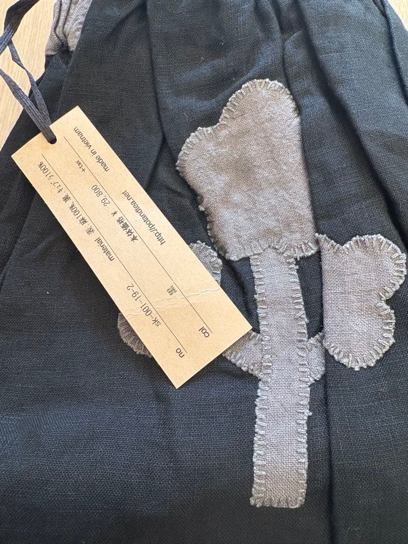 新品未使用 pot and tea 踊る花のスカート