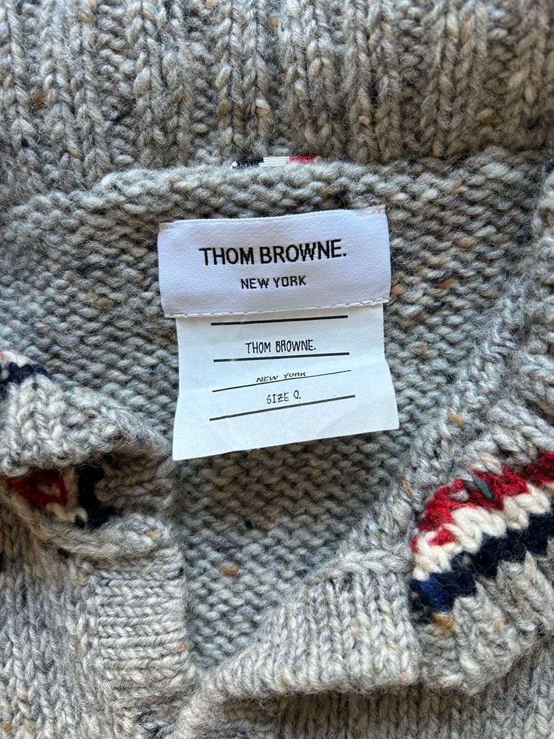 美品✨Thom Browne グレー カーディガン