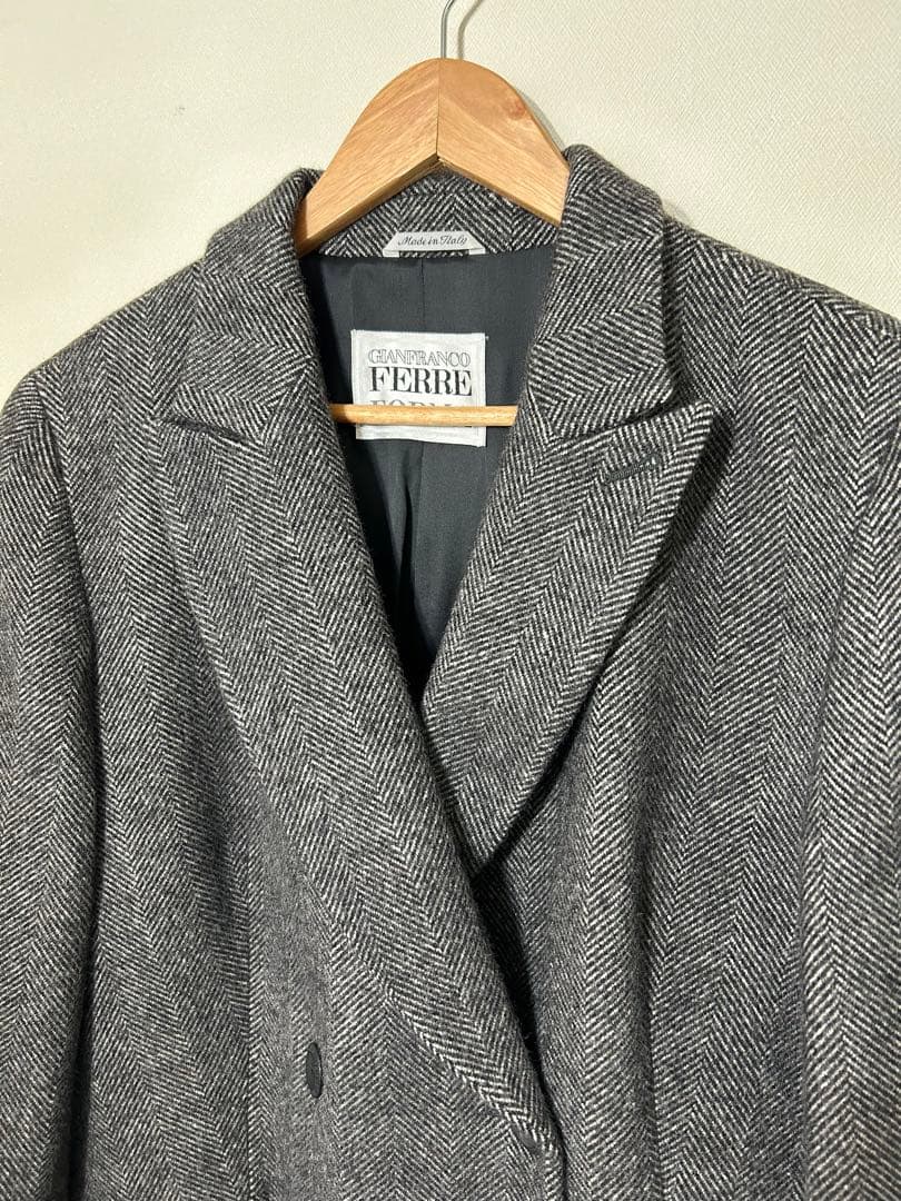 80s イタリア製 ビンテージ ジャンフランコフェレ ツイード アーカイブ