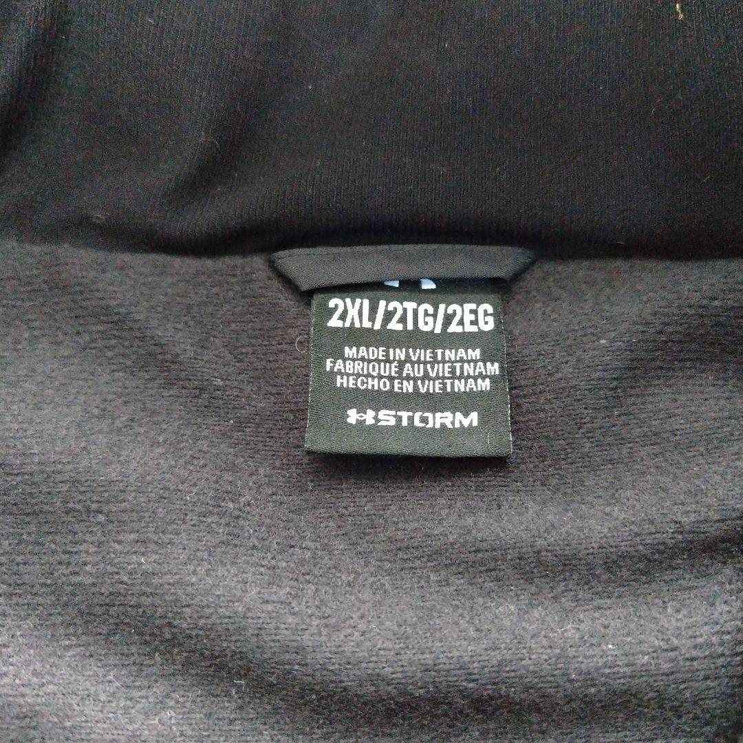 アンダーアーマー ベンチコート ロングコート 大きいサイズ 2XL ブラック 黒