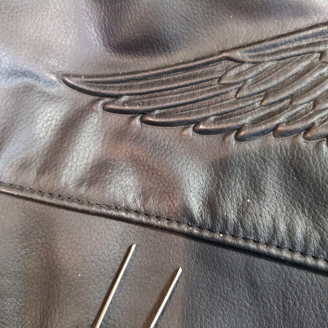 ハーレーダビッドソン ウイリーGモデル USA製 レザージャケット 本革 黒 L