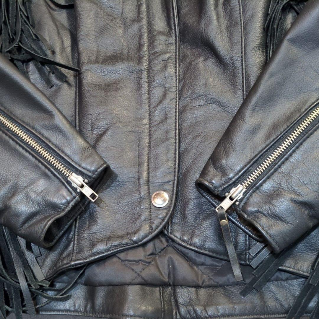 ハーレーダビッドソン ウイリーGモデル USA製 レザージャケット 本革 黒 L