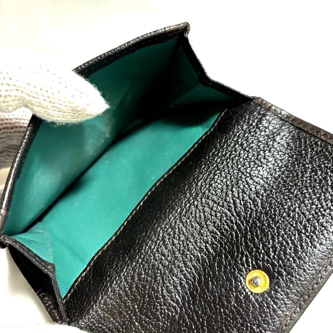 ✨美品✨BVLGARI ブルガリ 折財布　グレインレザー　ゼロワン　シリアルあり