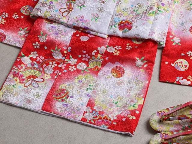 七五三 着物 被布 3歳女の子 フルセット 01521N