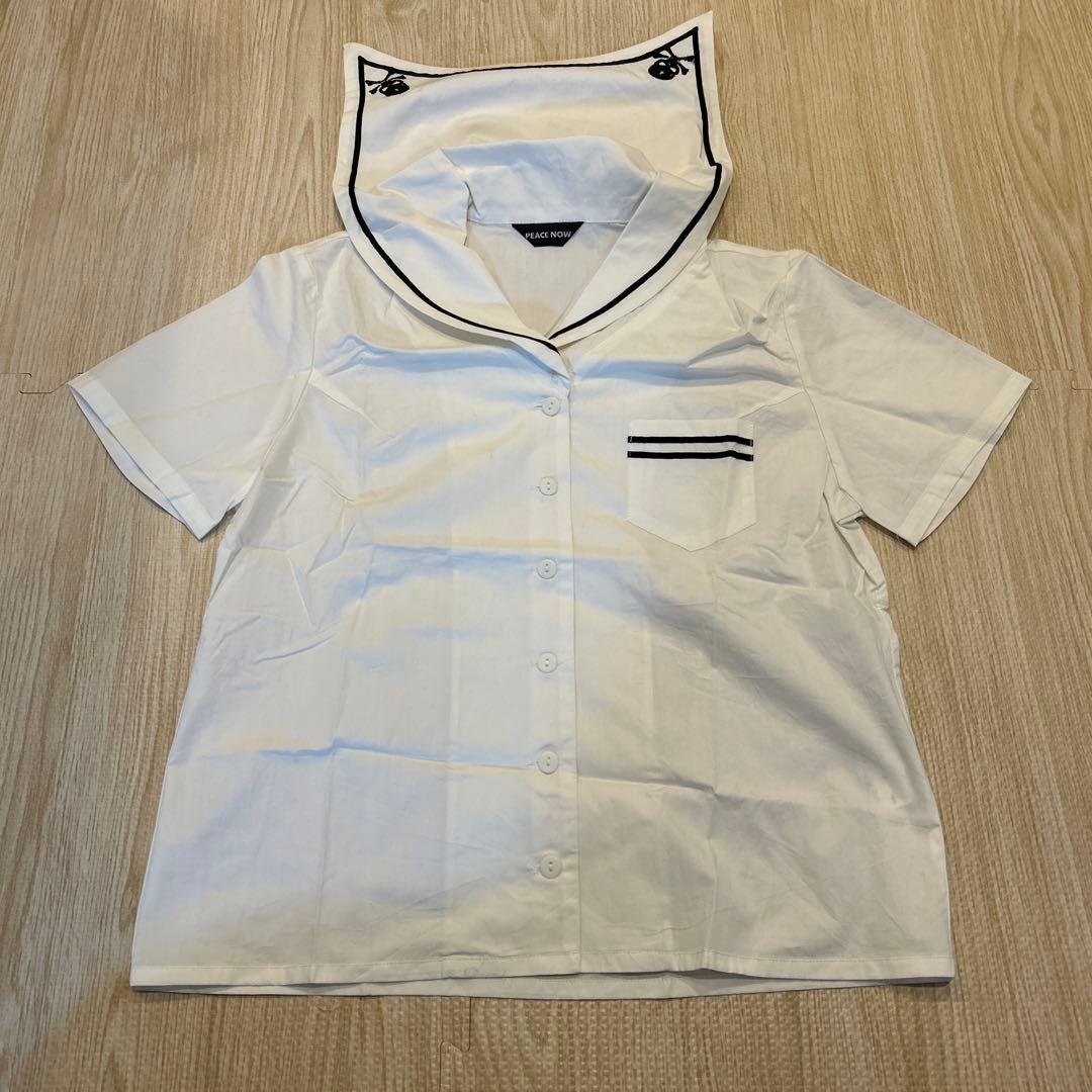 PEACE NOW ピースナウ マリン セーラー ブラウス パンク シャツ