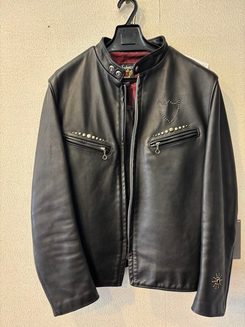 Schott x HTCコラボ　シングルライダース 40
