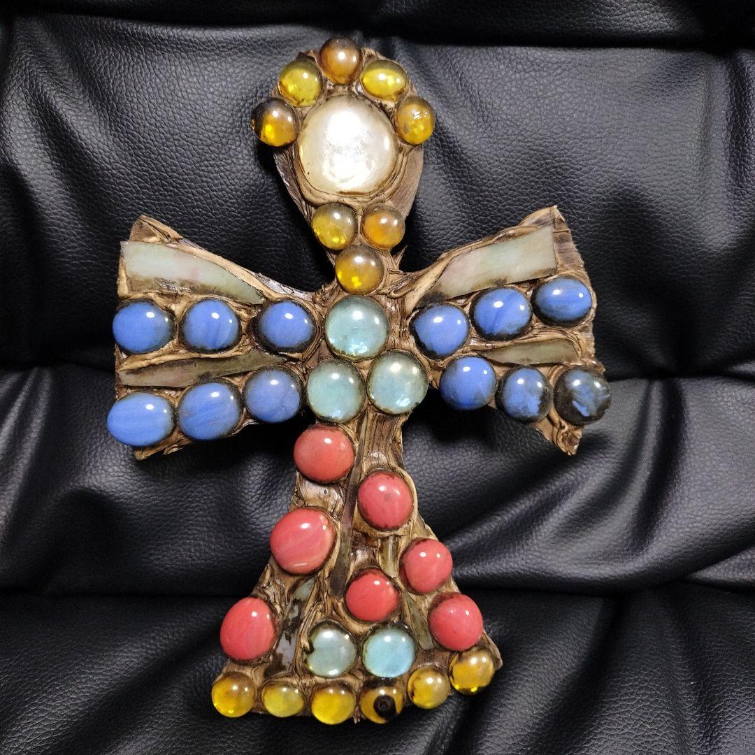 アンティーク 十字架 壁掛け クロス ハンドメイド