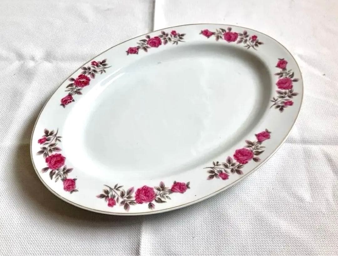 ✅アンティーク✅オーバルプレート（楕円形）イギリスかフランス