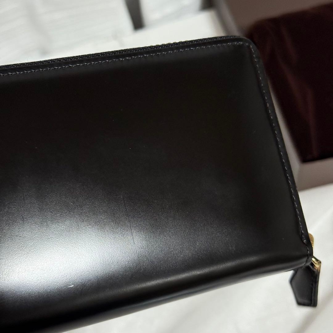 ⭐️未使用級⭐️ココマイスター　コードバン　長財布　ブラック　ラウンドファスナー