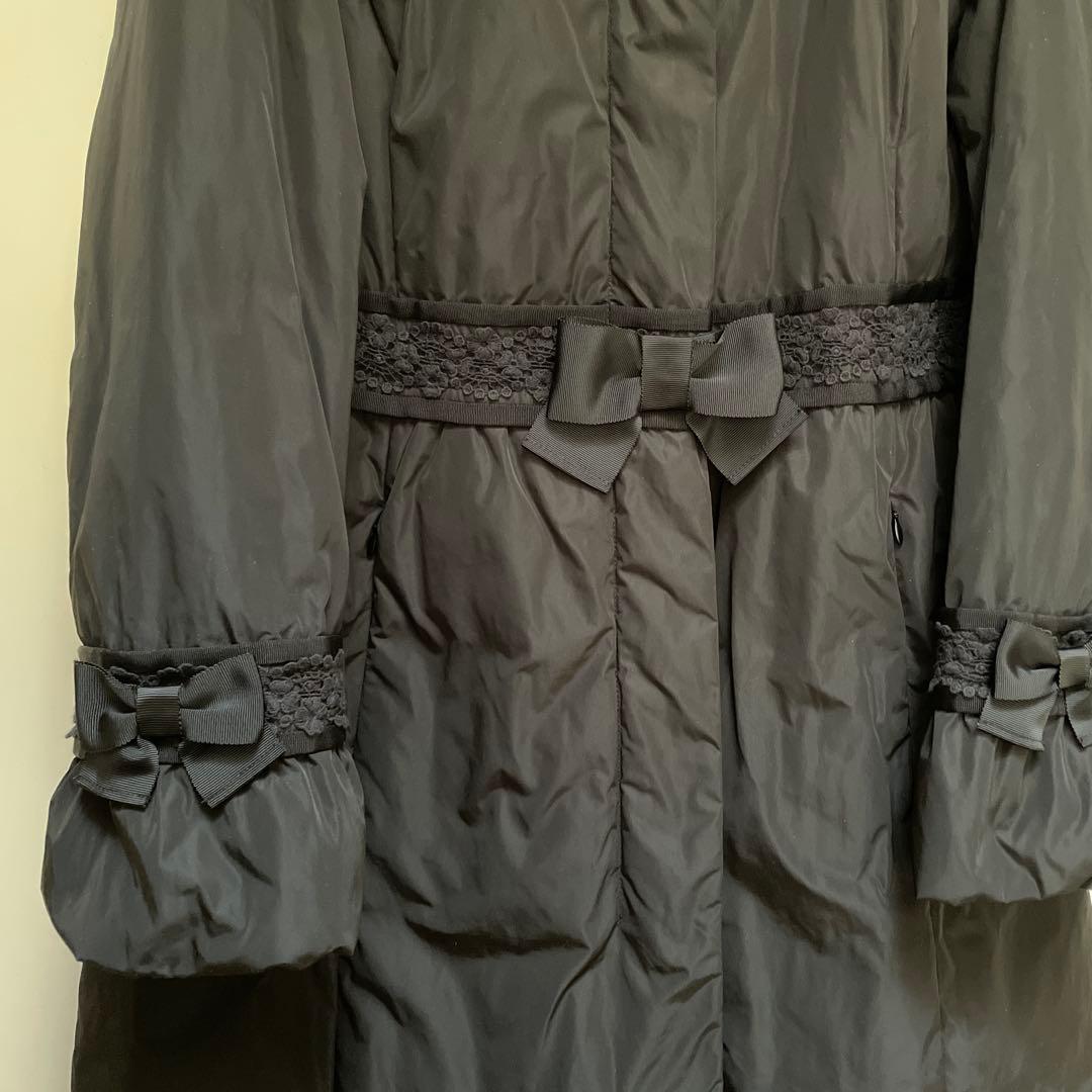 スーパービューティー Super Beauty ダウンロングコート　ブラック