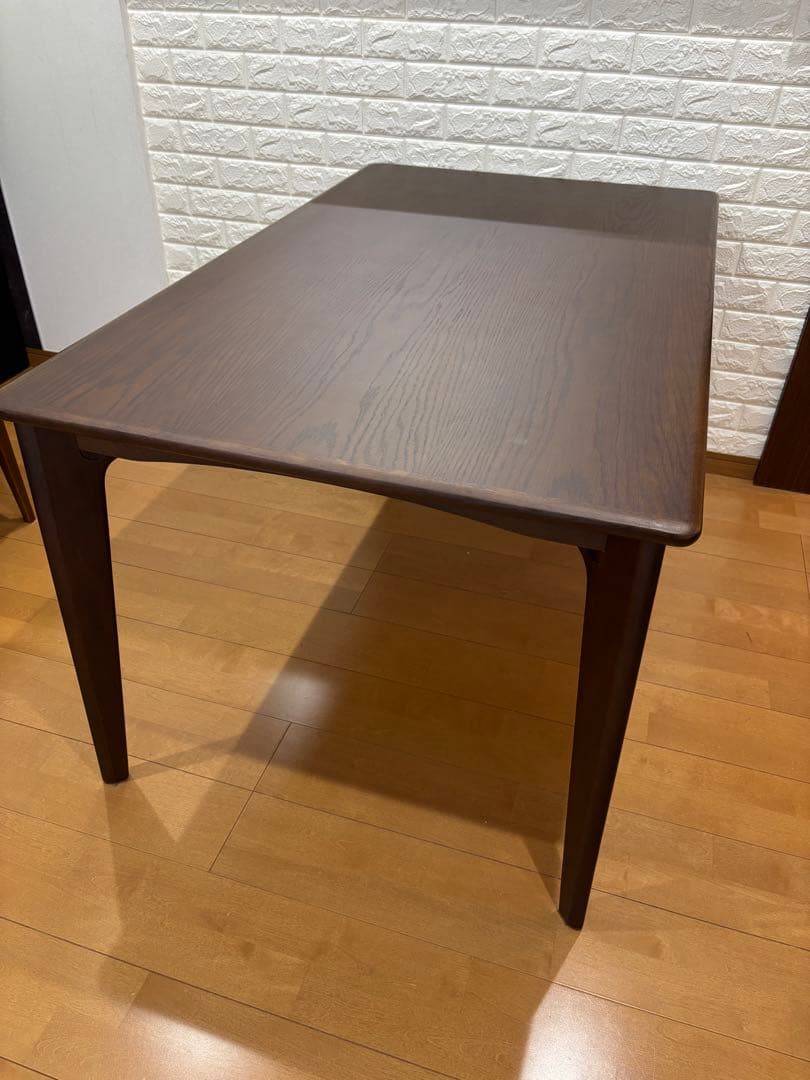 東京　美品　朝日木材加工　ダイニングテーブル　BOSCO 135x8天然木