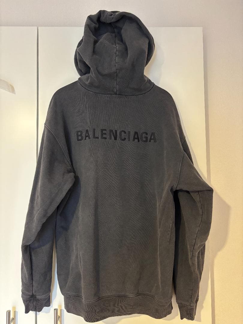 BALENCIAGA バレンシアガ パーカーWARDROBE 21AW（グレー）