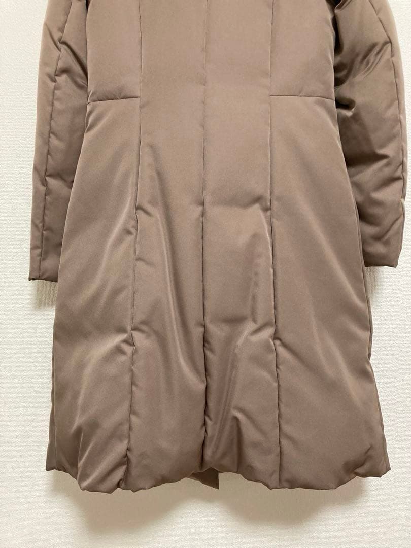 美品★ ダウンコート ロング モカ ブラウン M-PREMIER エムプルミエ