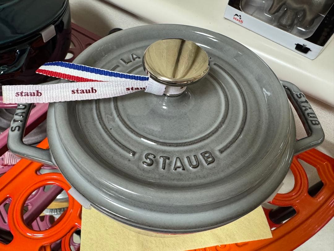STAUB ココットラウンド16 グレー