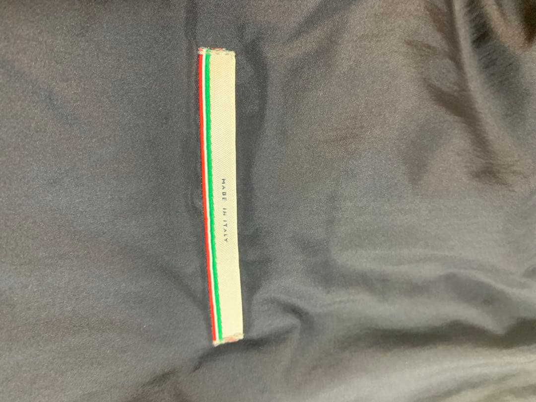 Herno ヘルノ 異素材切り替えダウンジャケット ブラック46サイズ