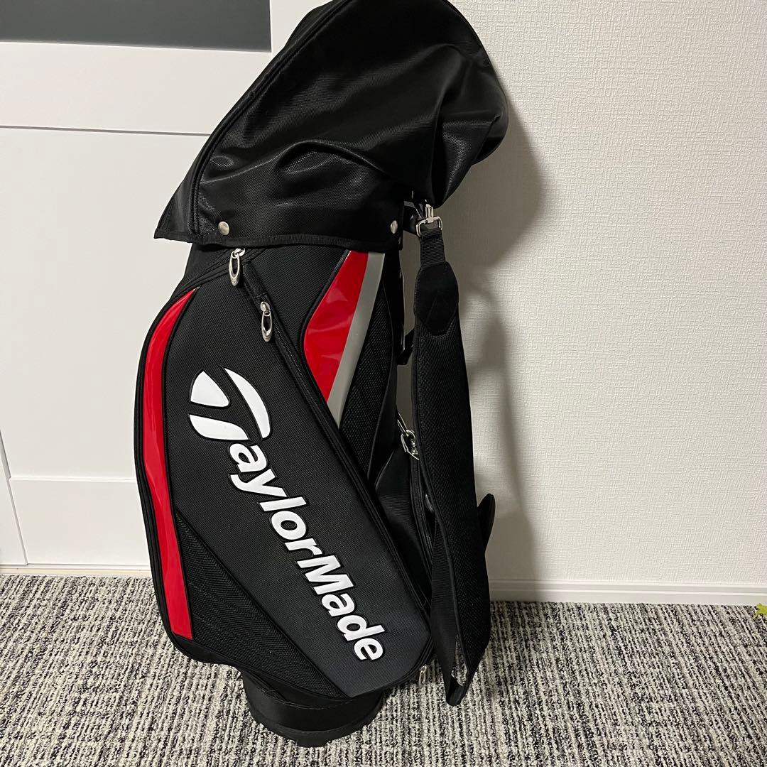 TaylorMade キャディバッグ 黒 赤