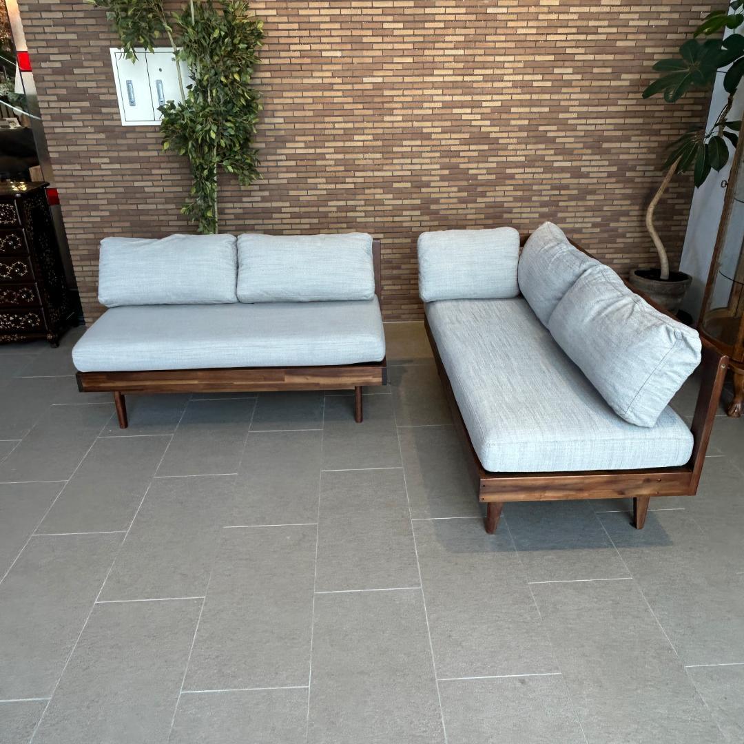 ２個口のa 美品 ♥ unico　ウニコ　コーナーソファー ベンチセット