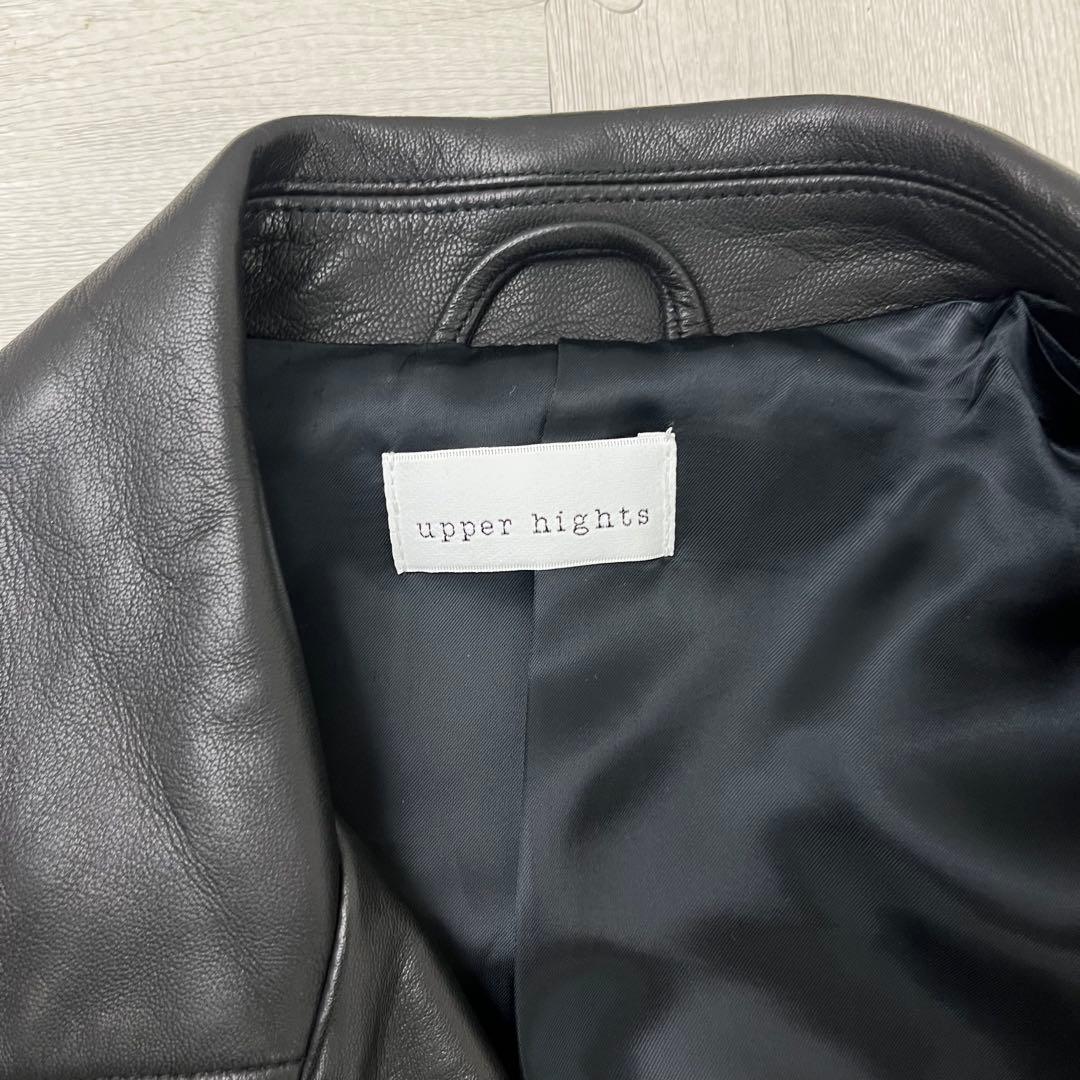未使用✨ アッパーハイツ ダブルライダースジャケット レザー 1 羊革 M相当