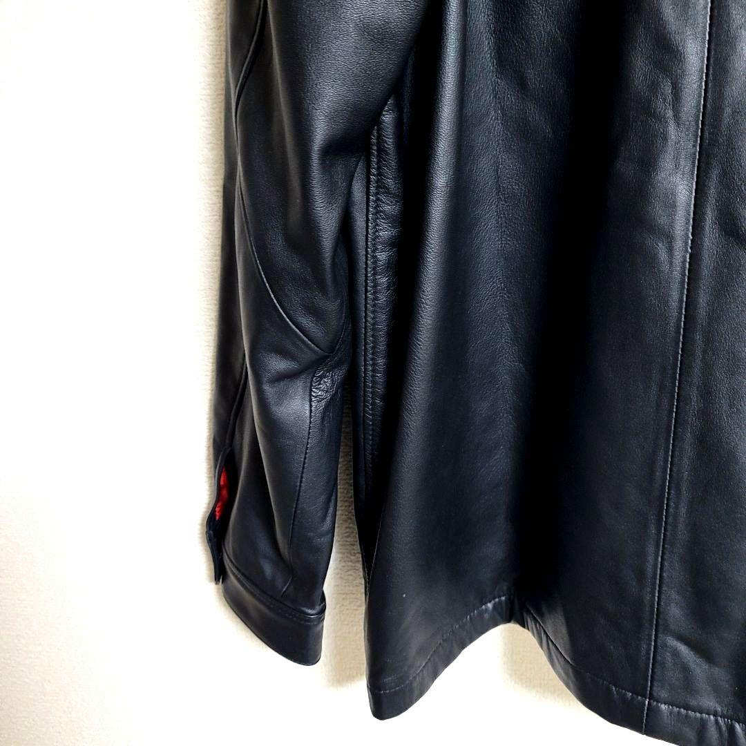 サイコバニー シープスキン 羊革 レザージャケット シングルライダース ブラック