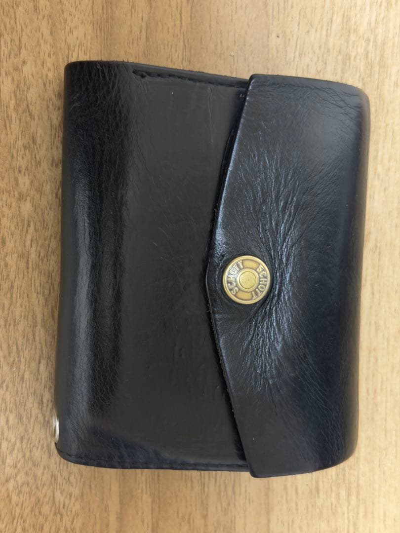 schott パーフェクト ウォレット ミディアム 2つ折り 財布 チェーン付き