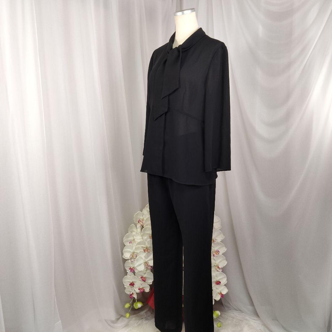 【美品】11号　東京ソワール　ヒロミヨシダ　夏　手洗い可能　ブラウス　パンツ