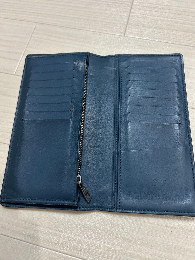 LOUIS VUITTON 長財布 ネイビー チェック柄