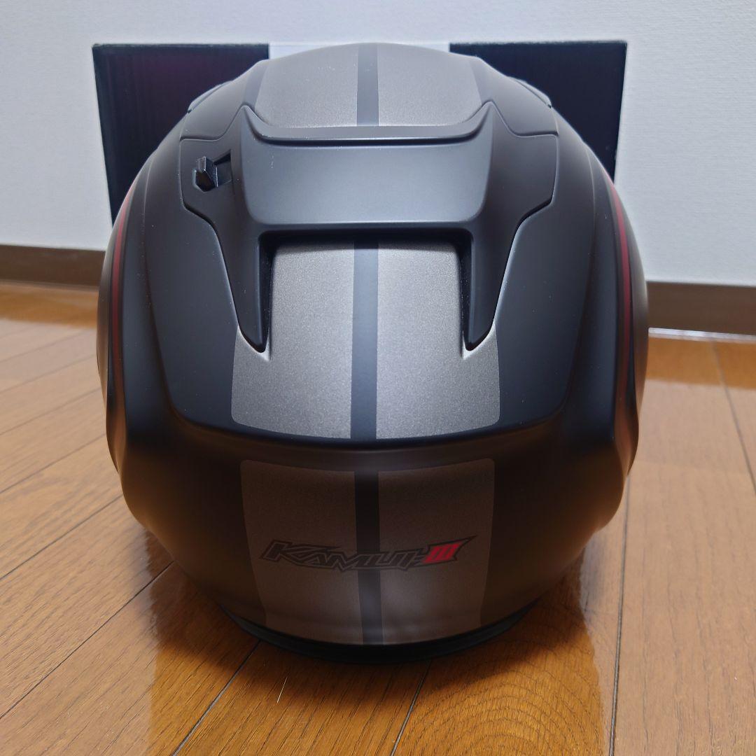【美品】OGK Kabuto KAMUI-Ⅲ Sサイズ マットブラック/レッド