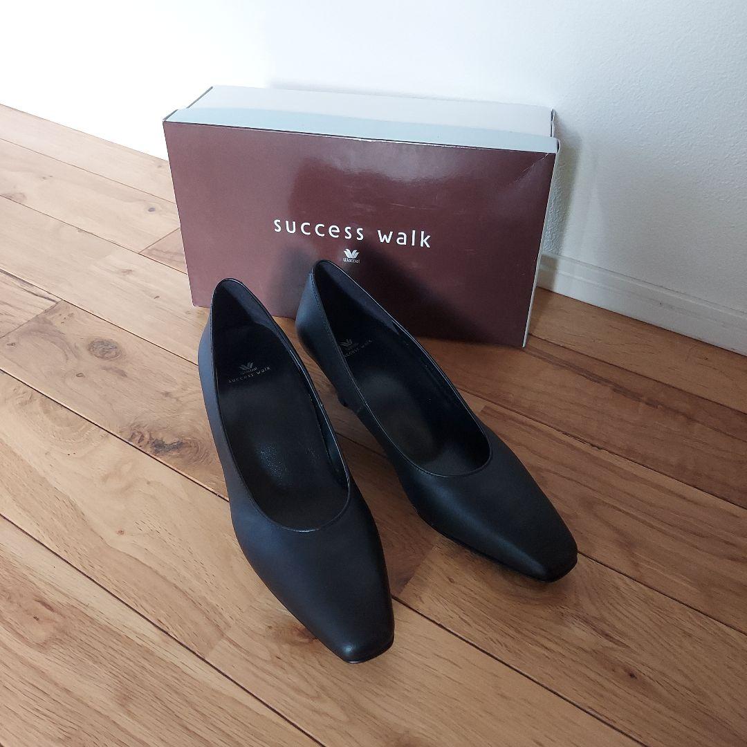 success walk 5cmヒール スクエアトゥパンプス