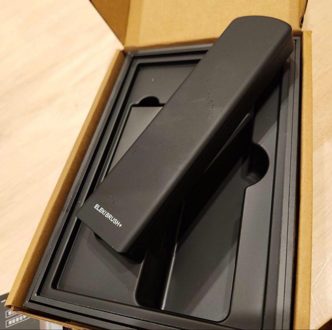 ブライトエレキブラシ美顔器ブラック黒全身頭皮Brighte