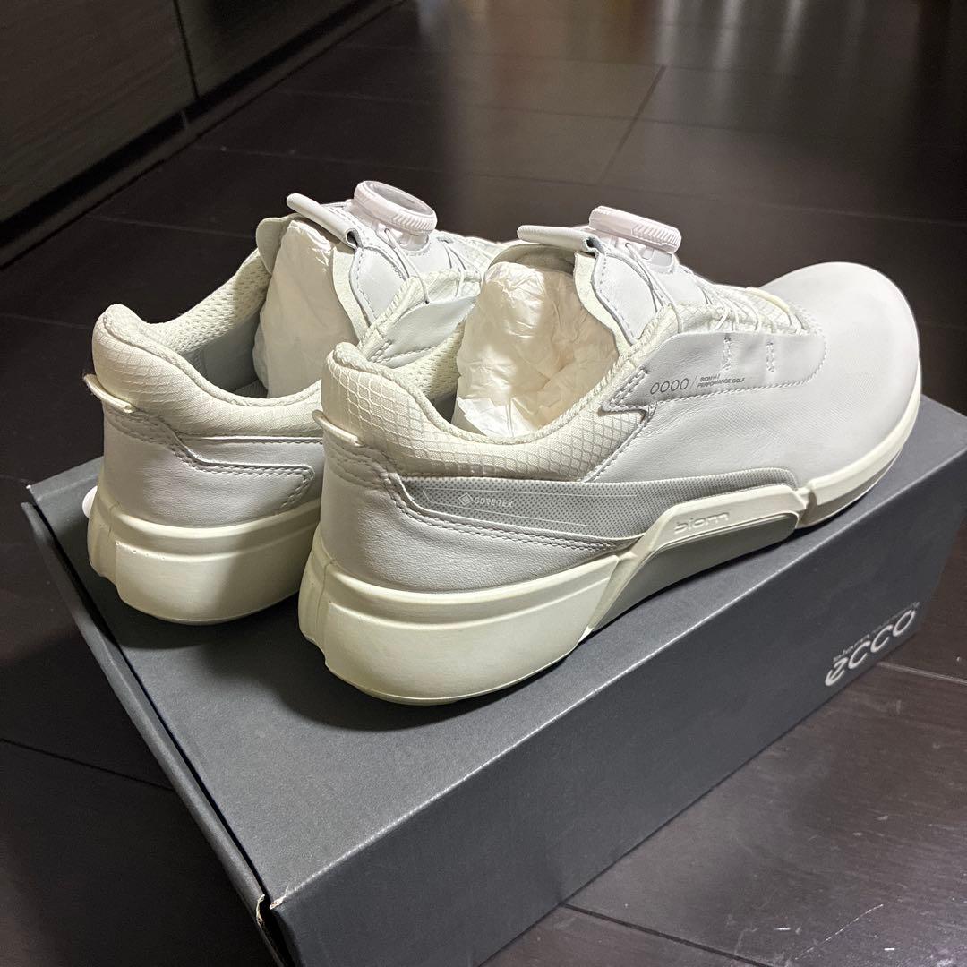 新品‼️ECCO ゴルフシューズ ホワイト BOA