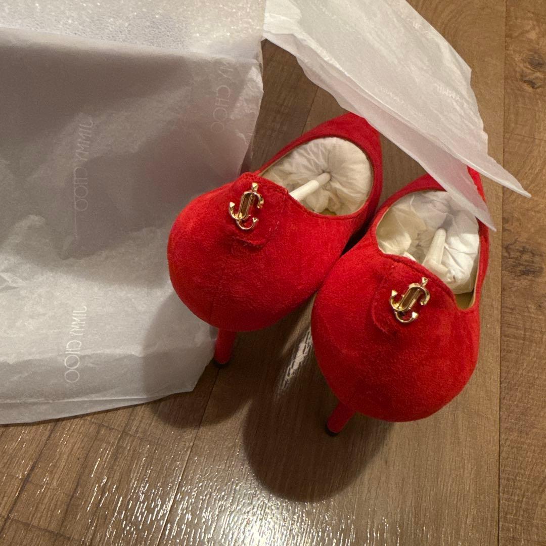 新品未使用★JIMMY CHOO スエード ハイヒール