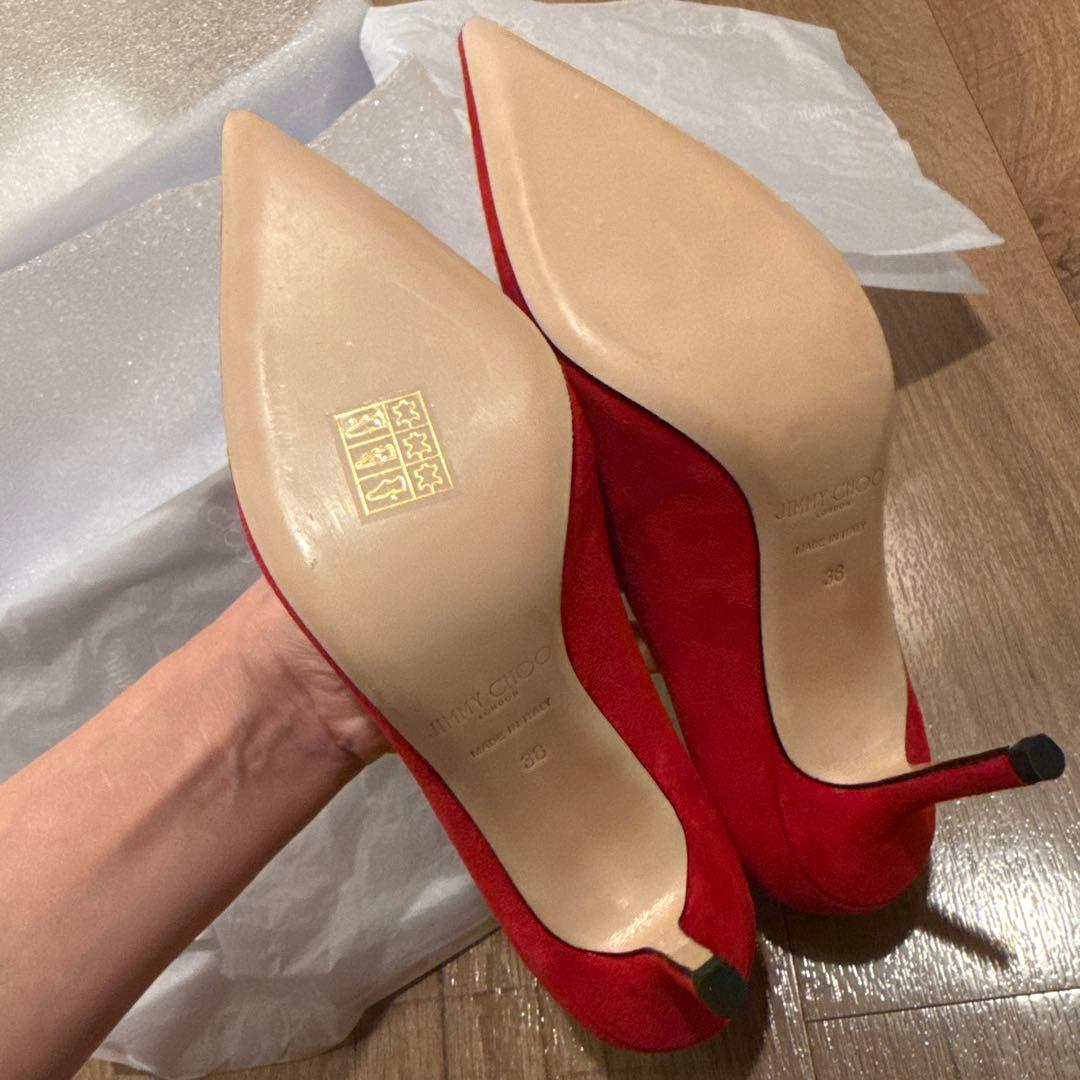 新品未使用★JIMMY CHOO スエード ハイヒール
