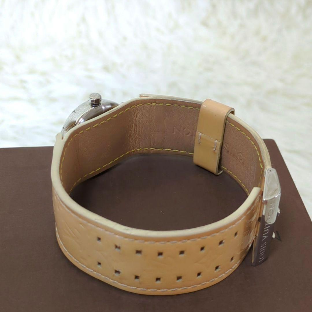 【箱付】LOUISVUITTON タンブール デイト ピンクシェル ダイヤル