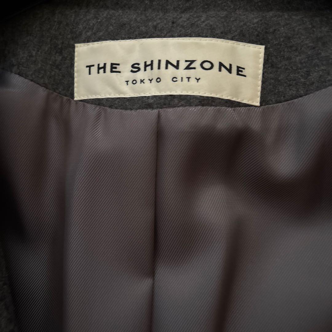 あ*★様 THE SHINZONE グレー ロングコートウールカシミヤ　レディー