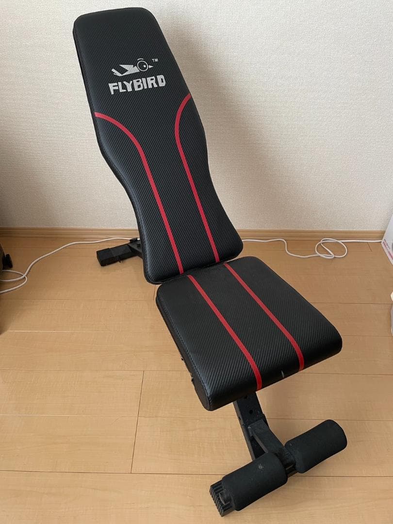 FLYBIRD トレーニングベンチ 黒/赤