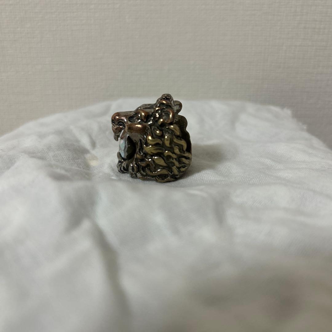 GUCCI グッチ ライオンリング　クリスタル　10号