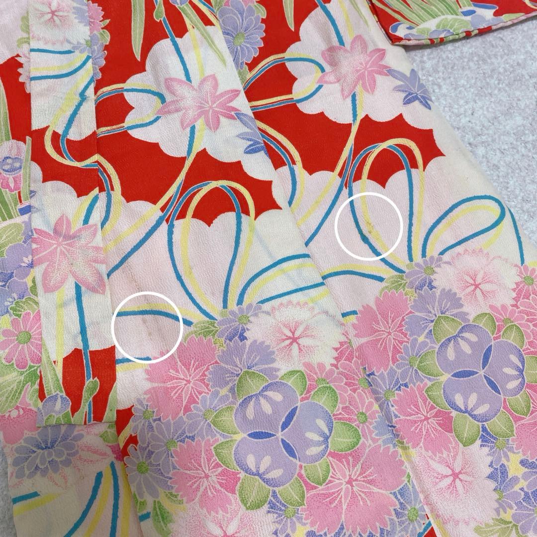 七五三 3歳 正絹 被布 着物 アンティーク 小物セット