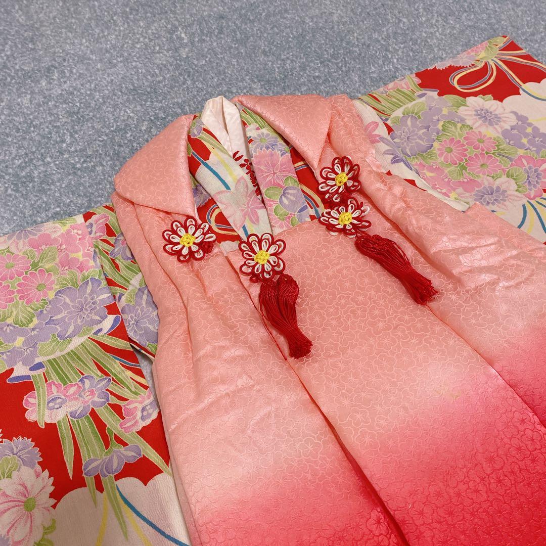 七五三 3歳 正絹 被布 着物 アンティーク 小物セット